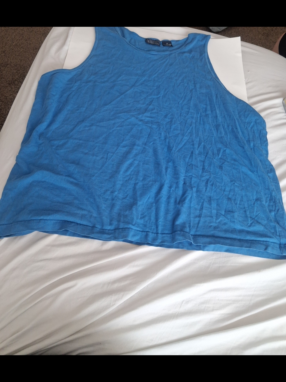 Basic Editions Bright Blue Women's Relaxed Fit Tank
